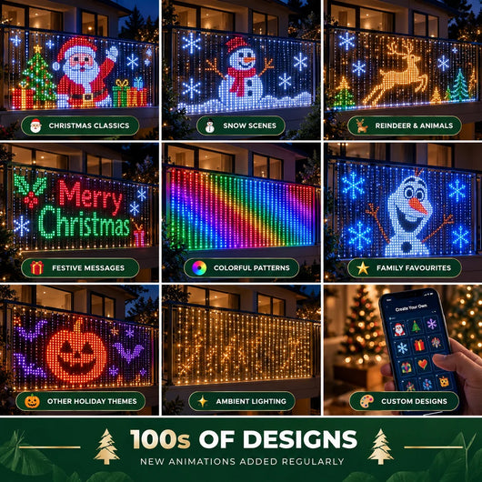 Merrywell™ Smart Animated Christmas Balcony Lights
