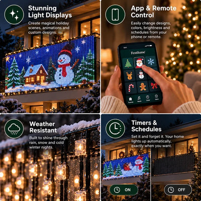 Merrywell™ Smart Animated Christmas Balcony Lights